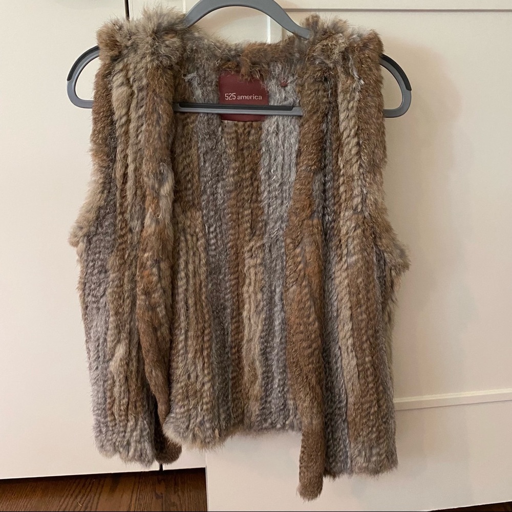 Real fur vest